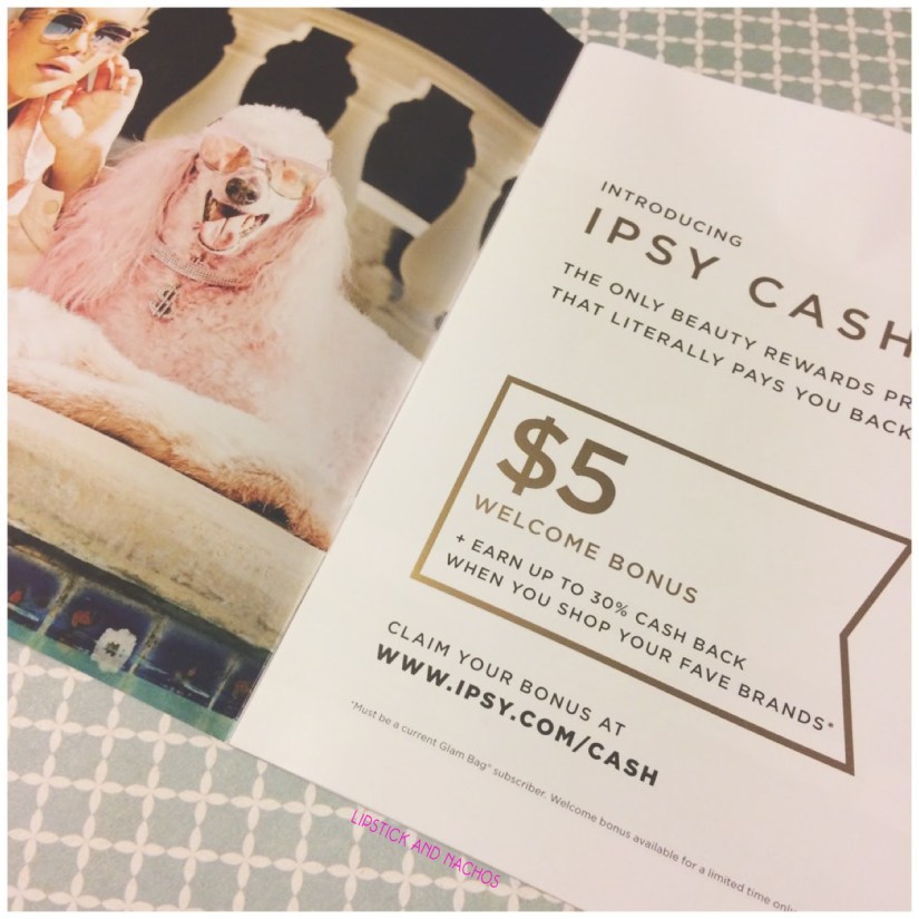 ipsy cash august 2017