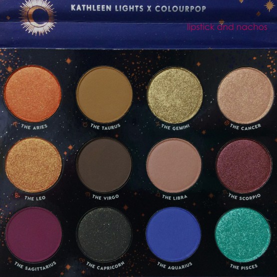 Colourpop Kathleenlights Zodiac Palette lipstickandnachos