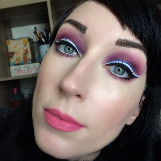 Purple Zodiac makeup look lipstickandnachos