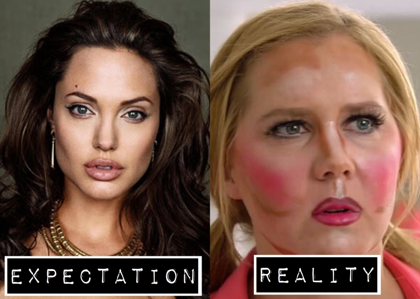 makeup expectation vs reality lipstick and nachos blog