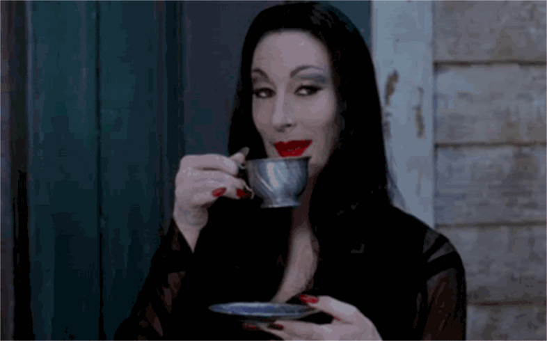 Morticia Addams gif lipstickandnachos
