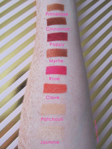 Ace Beauty Grandiose Palette Swatches Boxycharm Lipstick and Nachos