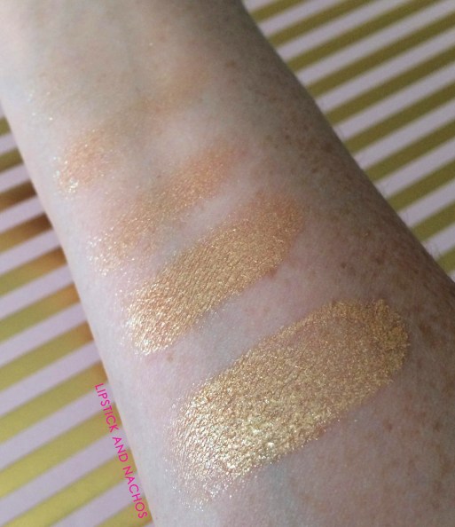 Boxycharm Goal Digger Cover FX Glitter Drops Swatch Lipstick and Nachos