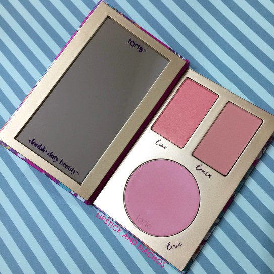 Tarte Double Duty Contour Blush Palette 2 Ipsy Glam Plus Lipstick and Nachos