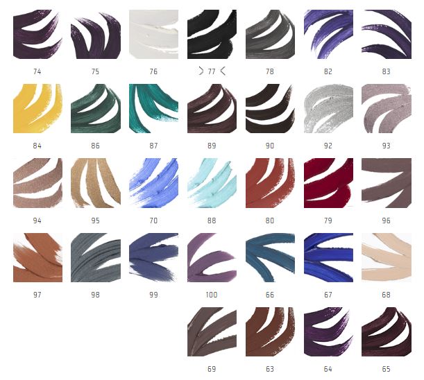 Inglot AMC Gel Liners Shade Range